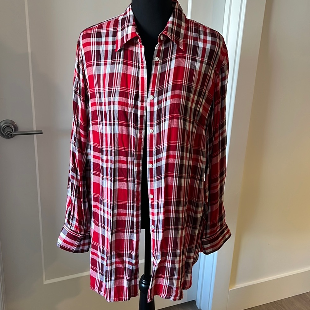Red Plaid Ralph Lauren Long Sleeve Button Down